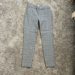 GAP plaid dress pants ankle length size 4 tall